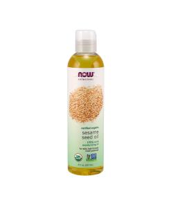 NOW Foods - Huile de graines de sésame biologique (237 ml)