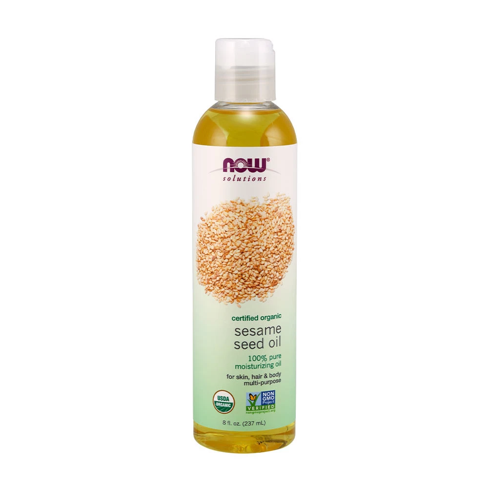 NOW Foods - Huile de graines de sésame biologique (237 ml)