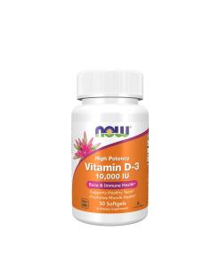 NOW Foods - Vitamine D-3 10 000 UI (30 capsules molles)