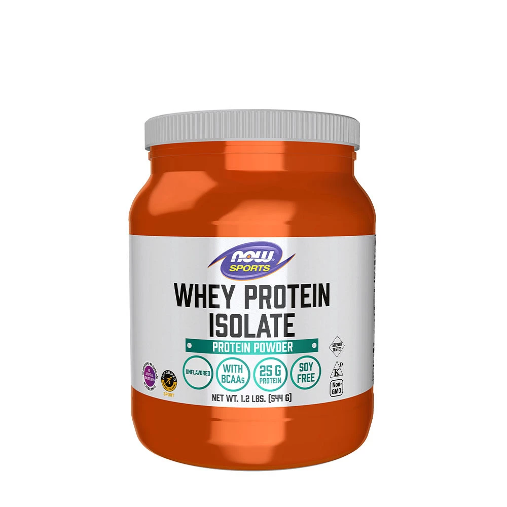 NOW Foods - Wei-eiwitisolaat (544 g, Ongezoet)