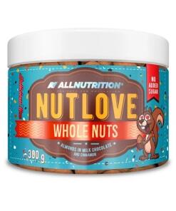Allnutrition - Nutlove hele noten, amandelen in melkchocolade met kaneel - 300g