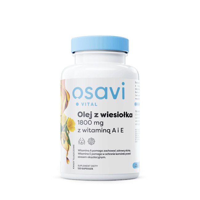 Onagre OSAVI, 600 mg avec vitamine A et E (120 gélules)