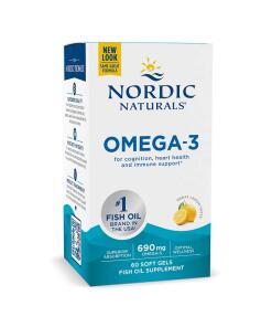 Oméga-3, 690mg Citron - 60 capsules molles