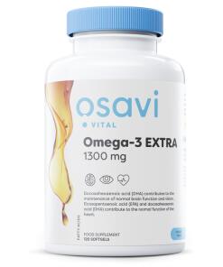 Oméga-3 Extra Distillé Moléculairement, 1300mg (Citron) - 120 capsules molles