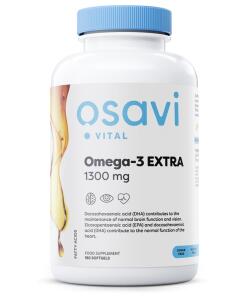 Oméga-3 Extra Distillé Moléculairement, 1300mg (Citron) - 180 capsules molles