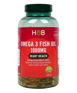 Holland & Barrett - Omega 3 Visolie, 1000mg - 240 capsules