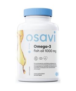 Huile de poisson oméga-3, 1000mg (citron) - 120 softgels