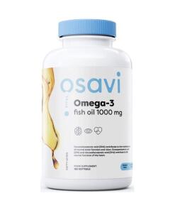 Huile de poisson oméga-3, 1000mg (citron) - 180 softgels