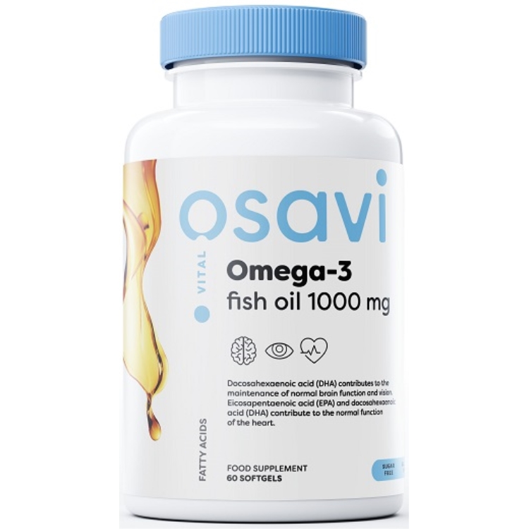 Huile de poisson oméga-3, 1000mg (citron) - 60 softgels – Image 2