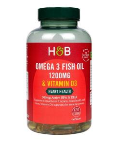 Holland & Barrett - Omega 3 Visolie 1200mg & Vitamine D3