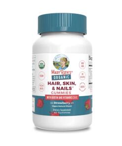 Cheveux, Peau & Ongles Bio, Fraise - 60 gummies