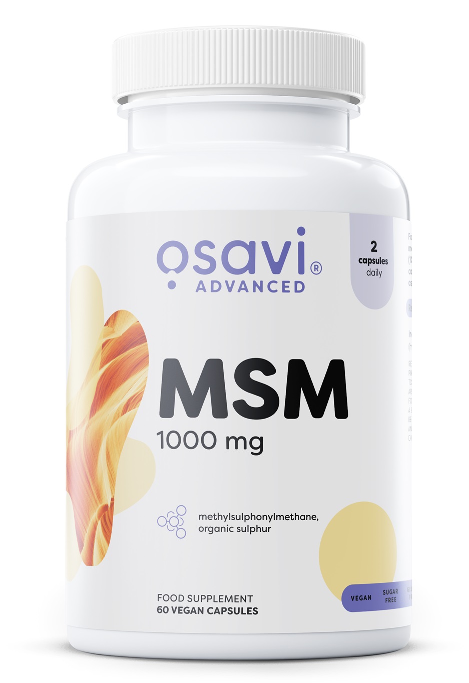 Osavi - MSM, 1000 mg - 60 gélules végétales
