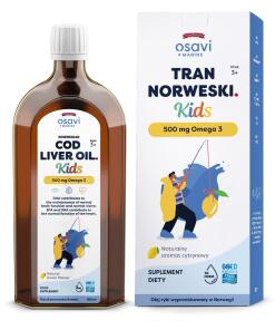 Huile de foie de morue norvégienne pour enfants, 500 mg - saveur citron (500 ml / 16.9 fl. oz.)