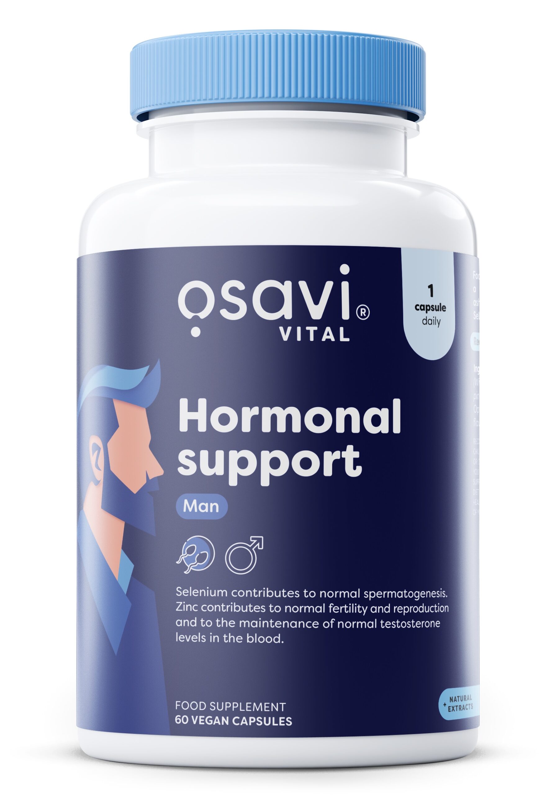 Osavi - Hormonale Ondersteuning voor Mannen - 60 veganistische capsules