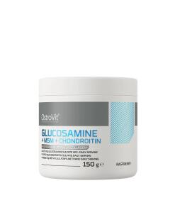 Poudre de Glucosamine + MSM + Chondroïtine Ostrovit (150 g, Framboise)