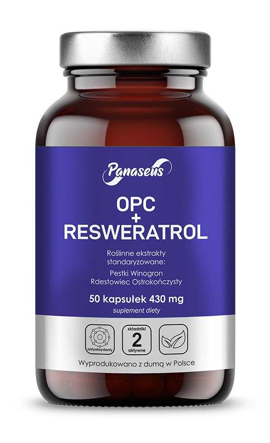 Panaseus - PANASEUS OPC + Resveratrol (50 capsules)