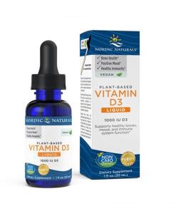 Vitamine D3 liquide à base de plantes, 1000 UI Pomme - 30 ml