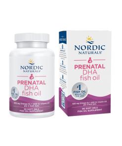 Nordic Naturals - Prenatale DHA, 830 mg Omega-3 + 400 IE D3 Zonder Smaak - 90 softgels