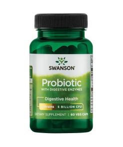 Probiotique avec enzymes digestives - 60 vcaps