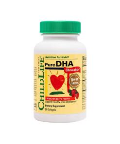 Comprimés à mâcher de DHA pur, Baies naturelles - 90 capsules molles