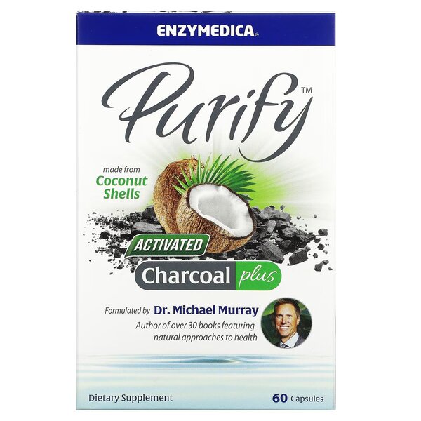 Enzymedica - Actieve Houtskool Plus - 60 capsules