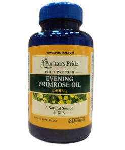 Puritan's Pride - Teunisbloemolie 1300 mg - 60 Zachte Gelatinecapsules