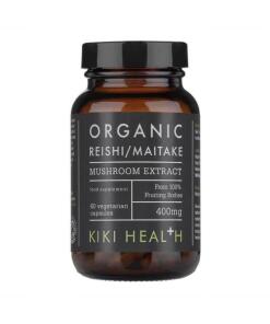 KIKI Health - Biologisch Extract van Reishi- en Maitake-paddenstoelen - 60 Vegetarische Capsules
