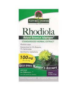 Nature's Answer - Rhodiola, 100 mg - 60 vegetarische capsules