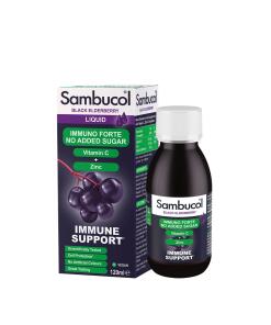 Sambucol Immuno Forte Liquide sans sucre (120 ml, Sureau noir)