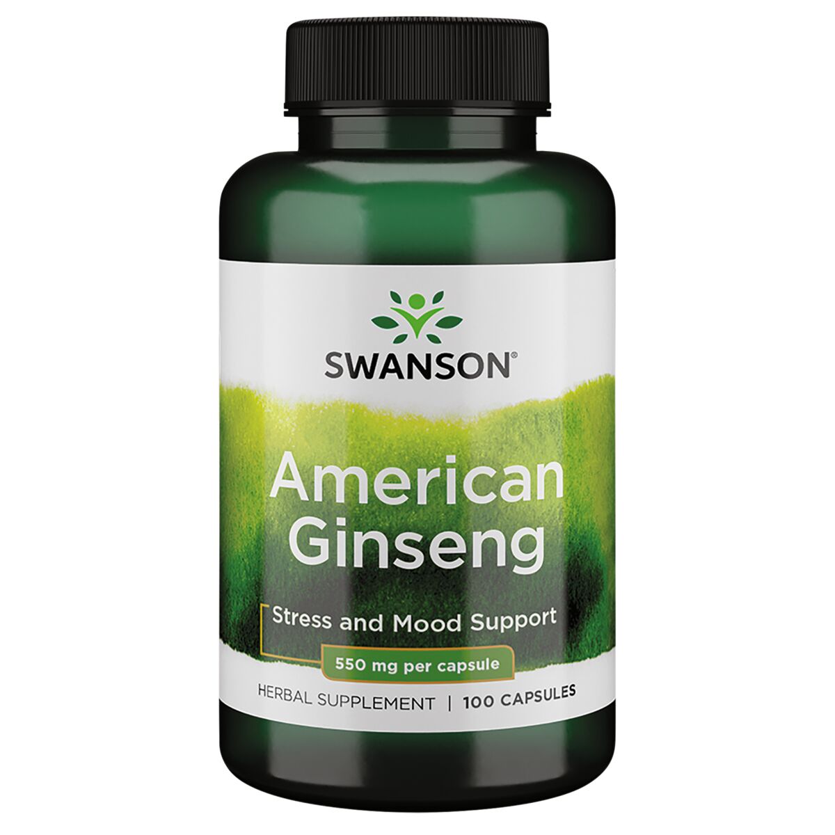 Swanson - Amerikaanse Ginseng 550 mg, 100 capsules