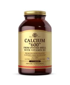 Calcium 600 de coquille d'huître avec vitamine D3 (240 comprimés)