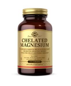 Magnésium chélaté de Solgar (100 comprimés)