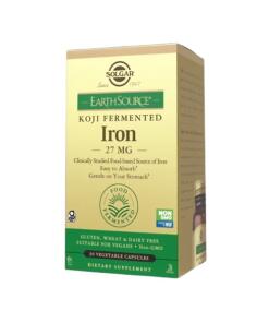 SOLGAR Source Terre® Fermenté au Koji Fer 27 mg (30 gélules)