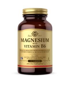 Magnésium avec vitamine B6 de SOLGAR (250 comprimés)