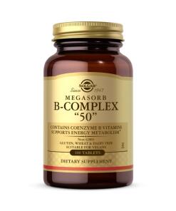SOLGAR Complexe de vitamines B Megasorb 50 (100 comprimés)