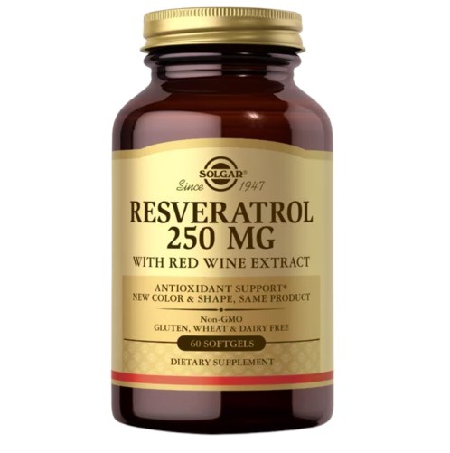 Solgar - Resveratrol 250 mg met Rode Wijn Extract (60 capsules)