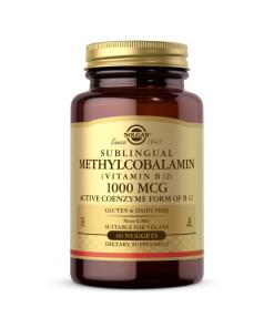 SOLGAR Méthylcobalamine sublinguale (Vitamine B12), 1000 mcg (60 comprimés)