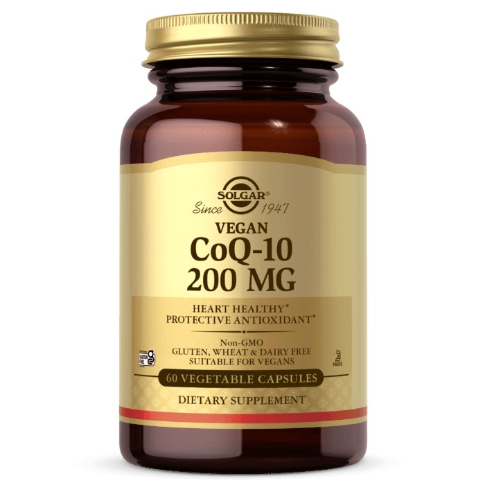 SOLGAR Coenzyme Q10 Végétal, 200 mg (60 gélules)