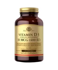 Vitamine D3 (Cholécalciférol) 10 mcg (400 UI) (250 gélules)