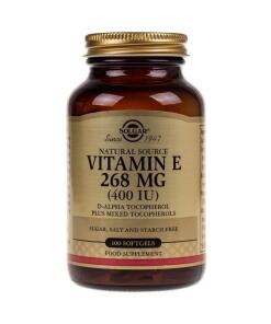 Vitamine E de SOLGAR, 400 UI, 268 mg (100 capsules molles)