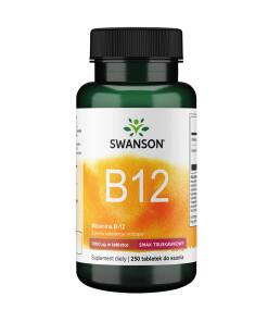 SWANSON Vitamine B-12 1000mcg 250 comprimés à sucer