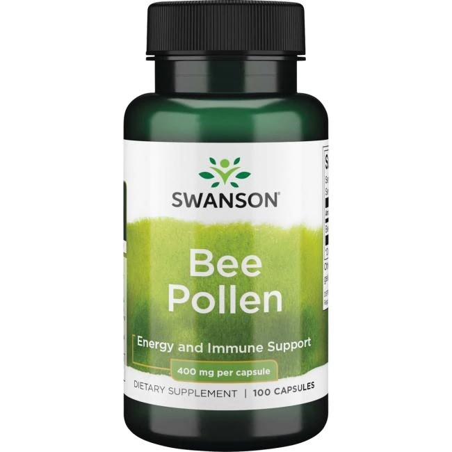 SWANSON Pollen d'abeille 400mg 100 capsules