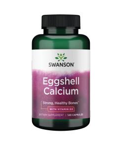 Calcium de coquille d'œuf Swanson avec vitamine D-3 120 capsules