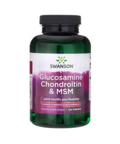 SWANSON Glucosamine/Chondroitin/MSM 500/400/200mg