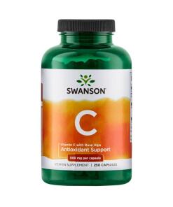 SWANSON Vitamine C500 + églantier 250 capsules
