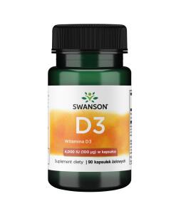 SWANSON Vitamine D-3 4000 UI 90 capsules