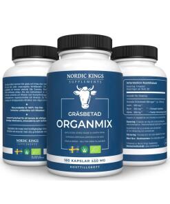 Nordic Kings - Noordse Koningen - 100% Grasgevoerd & Biologisch Organisch Mengsel - 180 Capsules