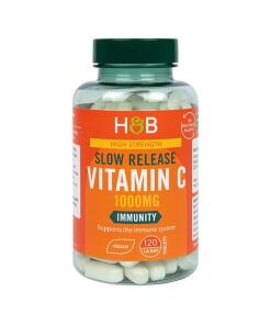 Holland & Barrett - Vitamine C met Vertraagde Afgifte, 1000 mg - 120 Veganistische Tabletten
