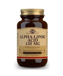 Solgar - Alfa-Liponzuur, 120 mg - 60 capsules