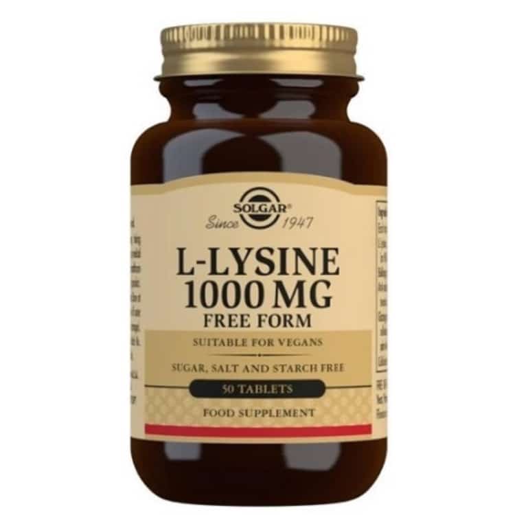 Solgar - L-Lysine, 1000 mg - 50 tabletten